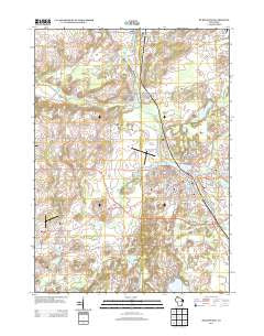 Burlington Wisconsin Historical topographic map, 1:24000 scale, 7.5 X 7.5 Minute, Year 2013