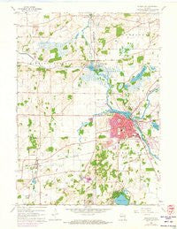 Burlington Wisconsin Historical topographic map, 1:24000 scale, 7.5 X 7.5 Minute, Year 1960