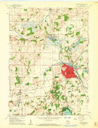 Burlington Wisconsin Historical topographic map, 1:24000 scale, 7.5 X 7.5 Minute, Year 1960