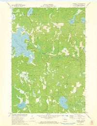 Burrows Lake Wisconsin Historical topographic map, 1:24000 scale, 7.5 X 7.5 Minute, Year 1971