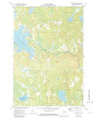 Burrows Lake Wisconsin Historical topographic map, 1:24000 scale, 7.5 X 7.5 Minute, Year 1971