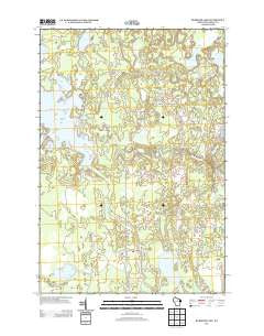 Burrows Lake Wisconsin Historical topographic map, 1:24000 scale, 7.5 X 7.5 Minute, Year 2013