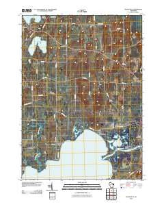 Busseyville Wisconsin Historical topographic map, 1:24000 scale, 7.5 X 7.5 Minute, Year 2010