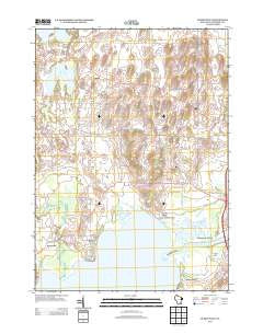 Busseyville Wisconsin Historical topographic map, 1:24000 scale, 7.5 X 7.5 Minute, Year 2013
