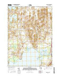 Busseyville Wisconsin Current topographic map, 1:24000 scale, 7.5 X 7.5 Minute, Year 2016