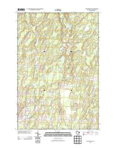 Butternut Wisconsin Historical topographic map, 1:24000 scale, 7.5 X 7.5 Minute, Year 2013
