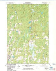 Butternut Wisconsin Historical topographic map, 1:24000 scale, 7.5 X 7.5 Minute, Year 1984