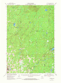 Butternut Wisconsin Historical topographic map, 1:62500 scale, 15 X 15 Minute, Year 1968