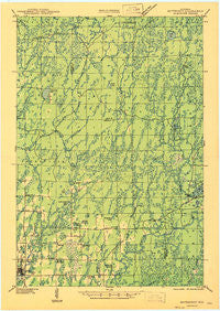 Butternut Wisconsin Historical topographic map, 1:48000 scale, 15 X 15 Minute, Year 1947