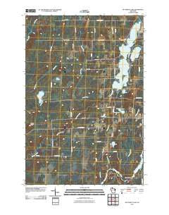 Butternut Lake Wisconsin Historical topographic map, 1:24000 scale, 7.5 X 7.5 Minute, Year 2010