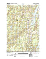 Butternut Lake Wisconsin Historical topographic map, 1:24000 scale, 7.5 X 7.5 Minute, Year 2013