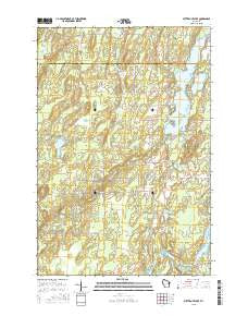 Butternut Lake Wisconsin Current topographic map, 1:24000 scale, 7.5 X 7.5 Minute, Year 2015