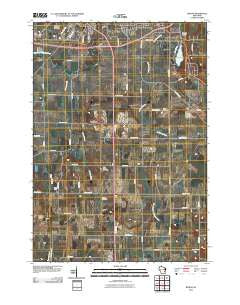 Byron Wisconsin Historical topographic map, 1:24000 scale, 7.5 X 7.5 Minute, Year 2010