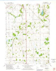 Byron Wisconsin Historical topographic map, 1:24000 scale, 7.5 X 7.5 Minute, Year 1974