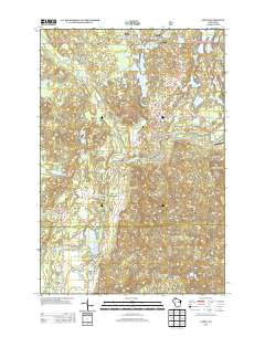 Cable Wisconsin Historical topographic map, 1:24000 scale, 7.5 X 7.5 Minute, Year 2013