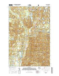 Cable Wisconsin Current topographic map, 1:24000 scale, 7.5 X 7.5 Minute, Year 2015