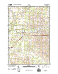 Cadott Wisconsin Historical topographic map, 1:24000 scale, 7.5 X 7.5 Minute, Year 2013