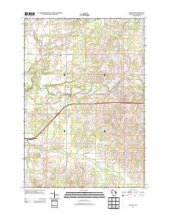 Cadott Wisconsin Historical topographic map, 1:24000 scale, 7.5 X 7.5 Minute, Year 2013