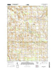 Campbellsport Wisconsin Current topographic map, 1:24000 scale, 7.5 X 7.5 Minute, Year 2015