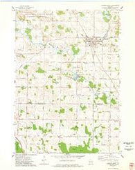 Campbellsport Wisconsin Historical topographic map, 1:24000 scale, 7.5 X 7.5 Minute, Year 1974