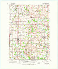 Campbellsport Wisconsin Historical topographic map, 1:62500 scale, 15 X 15 Minute, Year 1955