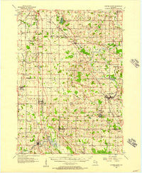 Campbellsport Wisconsin Historical topographic map, 1:62500 scale, 15 X 15 Minute, Year 1955