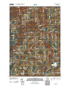 Cascade Wisconsin Historical topographic map, 1:24000 scale, 7.5 X 7.5 Minute, Year 2010