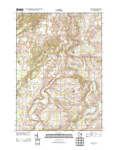 Cascade Wisconsin Historical topographic map, 1:24000 scale, 7.5 X 7.5 Minute, Year 2013