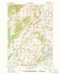 Cascade Wisconsin Historical topographic map, 1:24000 scale, 7.5 X 7.5 Minute, Year 1974