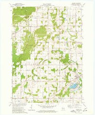 Cascade Wisconsin Historical topographic map, 1:24000 scale, 7.5 X 7.5 Minute, Year 1974