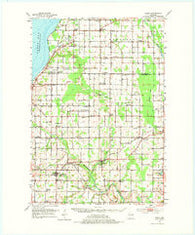 Casco Wisconsin Historical topographic map, 1:62500 scale, 15 X 15 Minute, Year 1952