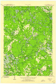 Cassian Wisconsin Historical topographic map, 1:48000 scale, 15 X 15 Minute, Year 1939