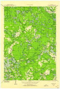 Cassian Wisconsin Historical topographic map, 1:48000 scale, 15 X 15 Minute, Year 1939