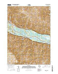 Cassville Wisconsin Current topographic map, 1:24000 scale, 7.5 X 7.5 Minute, Year 2016