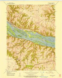 Cassville Wisconsin Historical topographic map, 1:24000 scale, 7.5 X 7.5 Minute, Year 1955