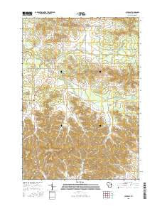 Cataract Wisconsin Current topographic map, 1:24000 scale, 7.5 X 7.5 Minute, Year 2015