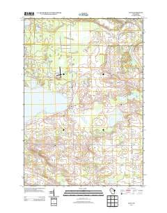 Cecil Wisconsin Historical topographic map, 1:24000 scale, 7.5 X 7.5 Minute, Year 2013