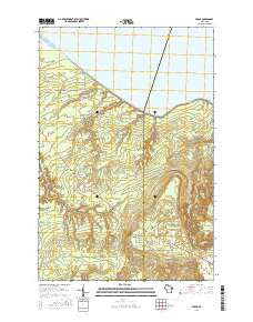 Cedar Wisconsin Current topographic map, 1:24000 scale, 7.5 X 7.5 Minute, Year 2015