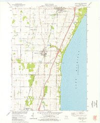 Cedar Grove Wisconsin Historical topographic map, 1:24000 scale, 7.5 X 7.5 Minute, Year 1974