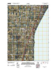 Cedar Grove Wisconsin Historical topographic map, 1:24000 scale, 7.5 X 7.5 Minute, Year 2010