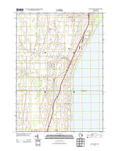 Cedar Grove Wisconsin Historical topographic map, 1:24000 scale, 7.5 X 7.5 Minute, Year 2013