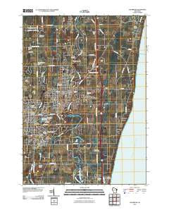 Cedarburg Wisconsin Historical topographic map, 1:24000 scale, 7.5 X 7.5 Minute, Year 2010