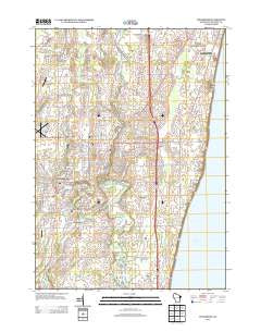 Cedarburg Wisconsin Historical topographic map, 1:24000 scale, 7.5 X 7.5 Minute, Year 2013