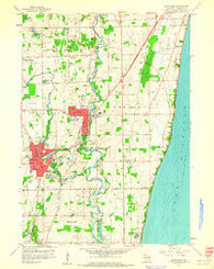 Cedarburg Wisconsin Historical topographic map, 1:24000 scale, 7.5 X 7.5 Minute, Year 1959