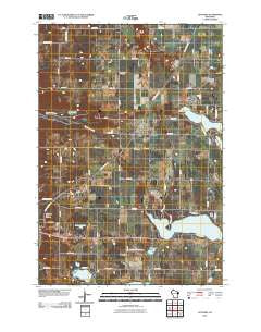 Centuria Wisconsin Historical topographic map, 1:24000 scale, 7.5 X 7.5 Minute, Year 2010