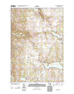 Centuria Wisconsin Historical topographic map, 1:24000 scale, 7.5 X 7.5 Minute, Year 2013