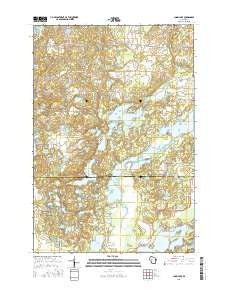 Chain Lake Wisconsin Current topographic map, 1:24000 scale, 7.5 X 7.5 Minute, Year 2015