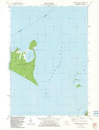 Chambers Island Wisconsin Historical topographic map, 1:24000 scale, 7.5 X 7.5 Minute, Year 1982