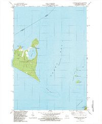Chambers Island Wisconsin Historical topographic map, 1:24000 scale, 7.5 X 7.5 Minute, Year 1982