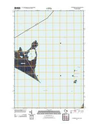 Chambers Island Wisconsin Historical topographic map, 1:24000 scale, 7.5 X 7.5 Minute, Year 2011